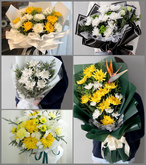 贵州六盘水水城县蟠龙镇店盘村白事花束代送